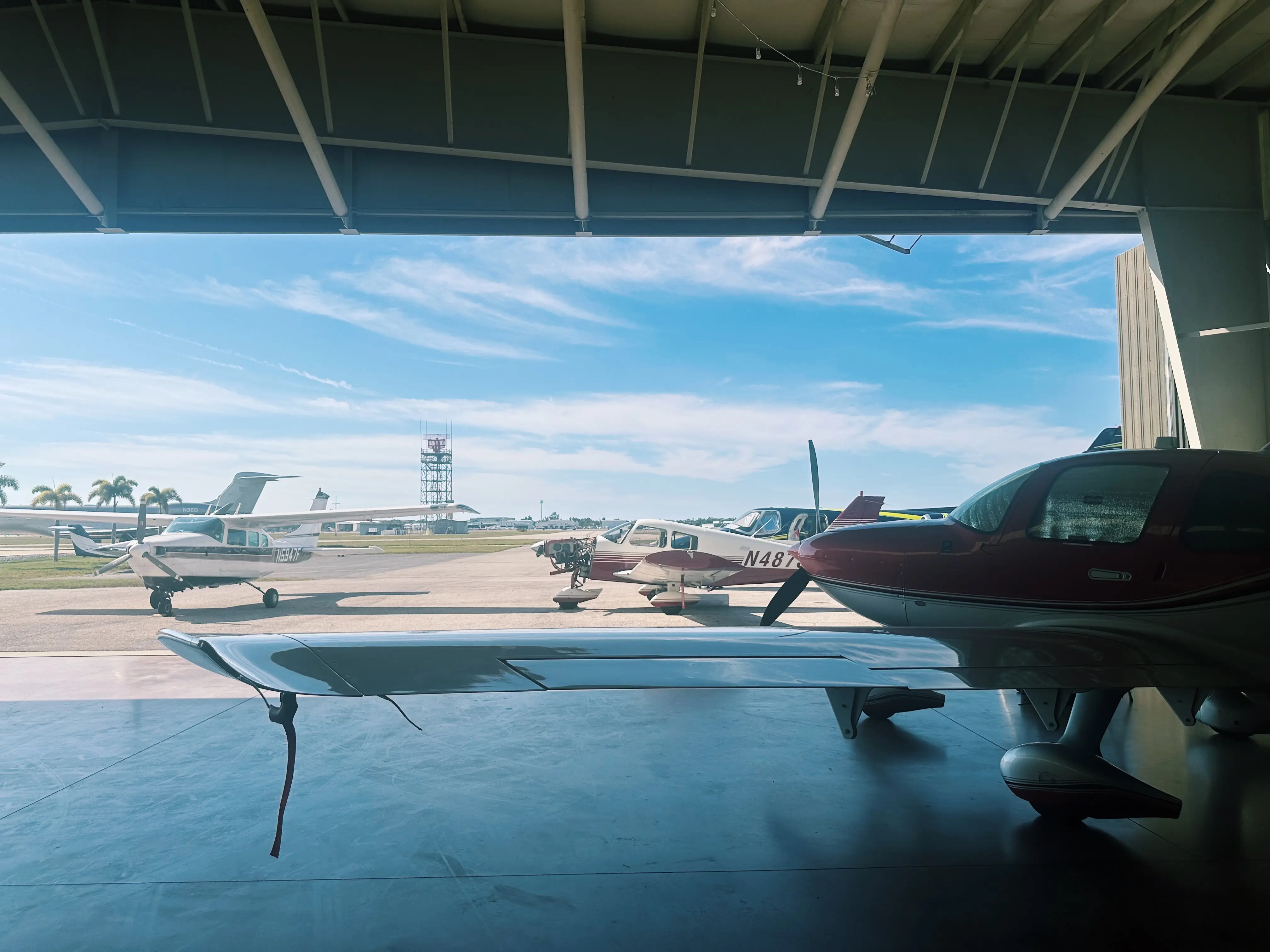 Universal Flight Training Sarasota Florida - Hangar view 5
