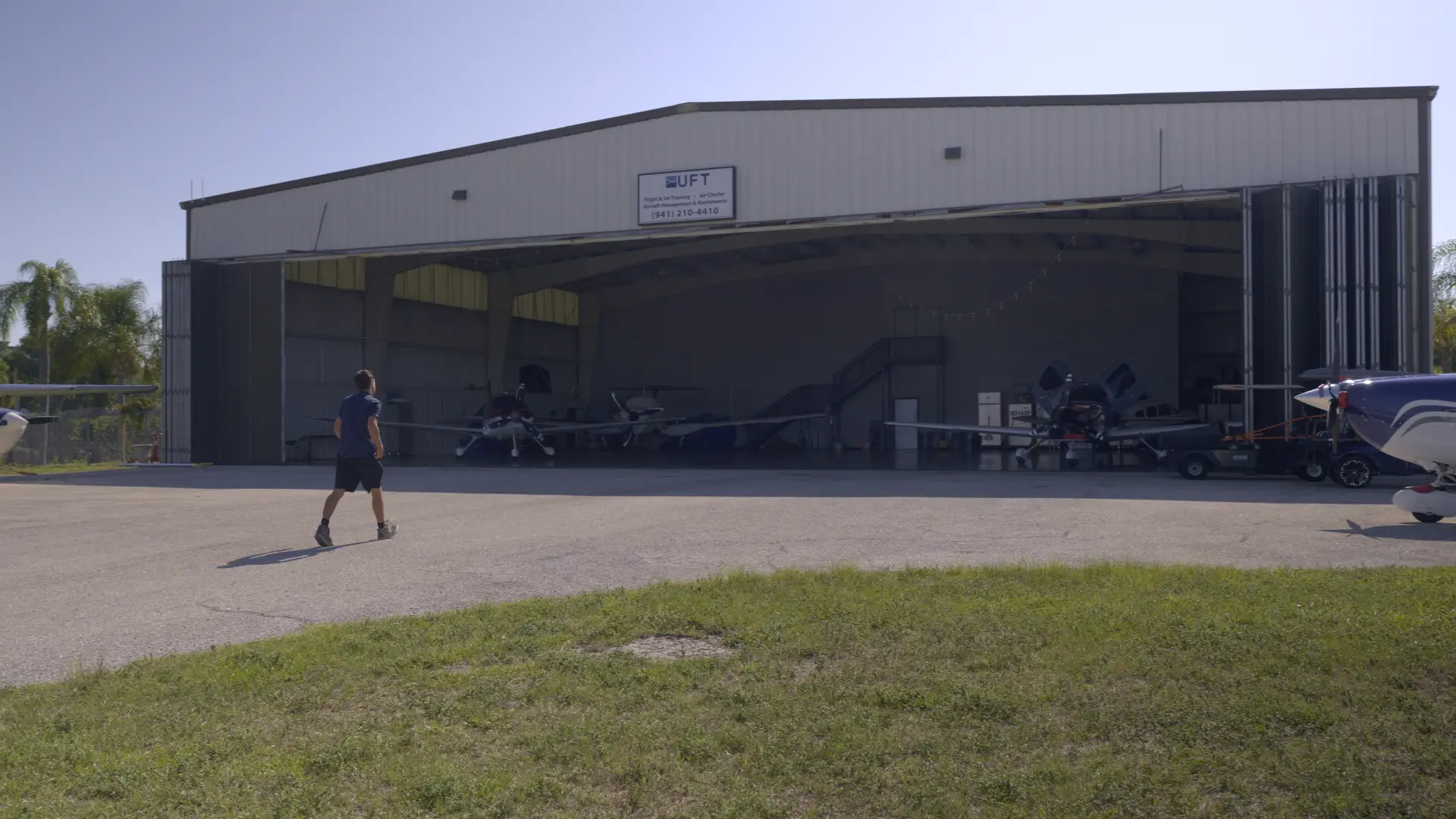 Universal Flight Training Sarasota Florida - Hangar video timeline 00:50:05