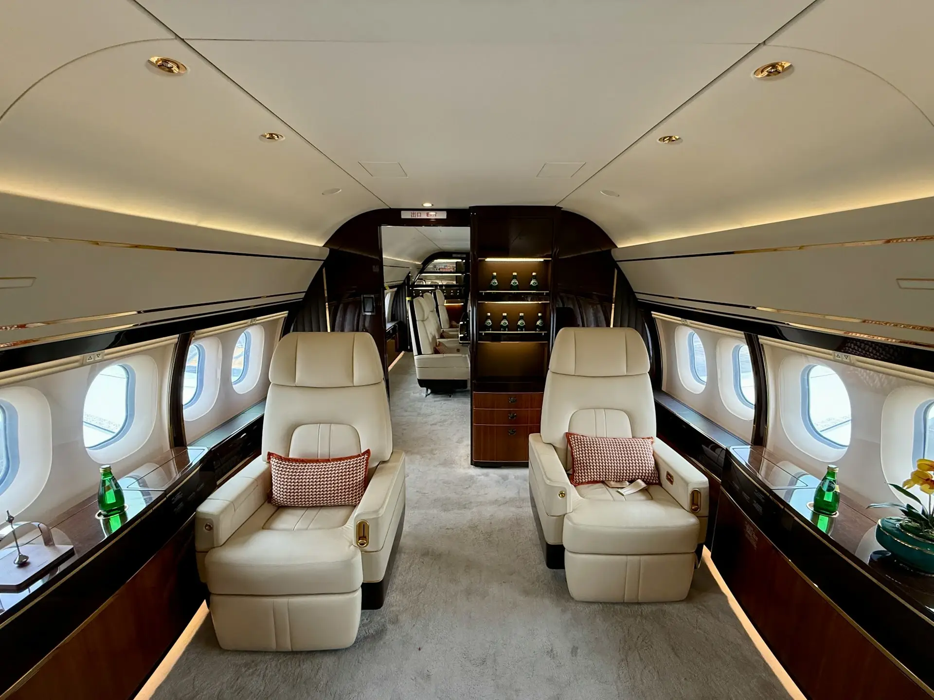 Jet cabin corridor placeholder