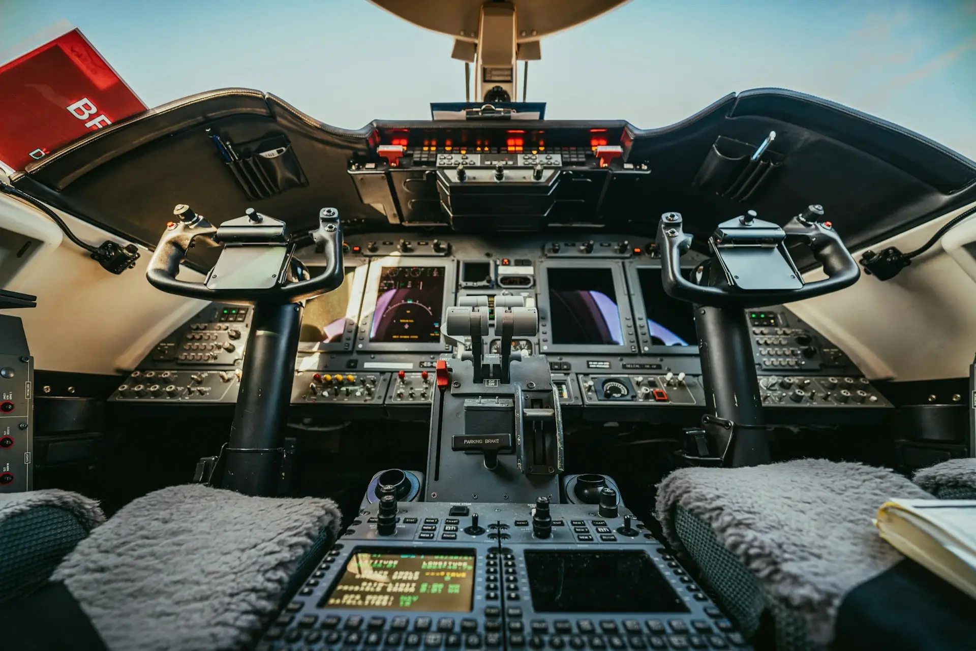 Aircraft instrument panel placeholder